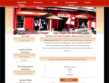 Tablet Screenshot of etapehotelmillau.fr